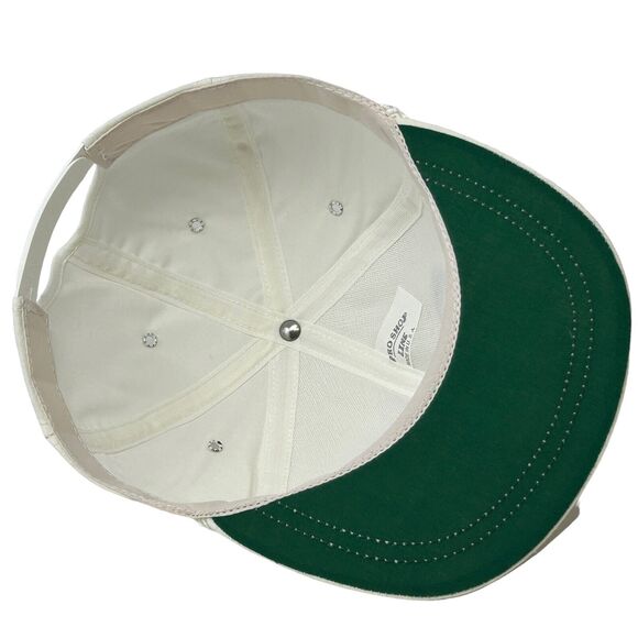 Vintage DDP 110 Baseball Cap Hat 80s Made In USA Rope Roping Cord Snapback White - Picture 7 of 11